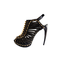 Alexander McQueen SS12 “Maxima” Studded Cage Platform Sandals Size 39