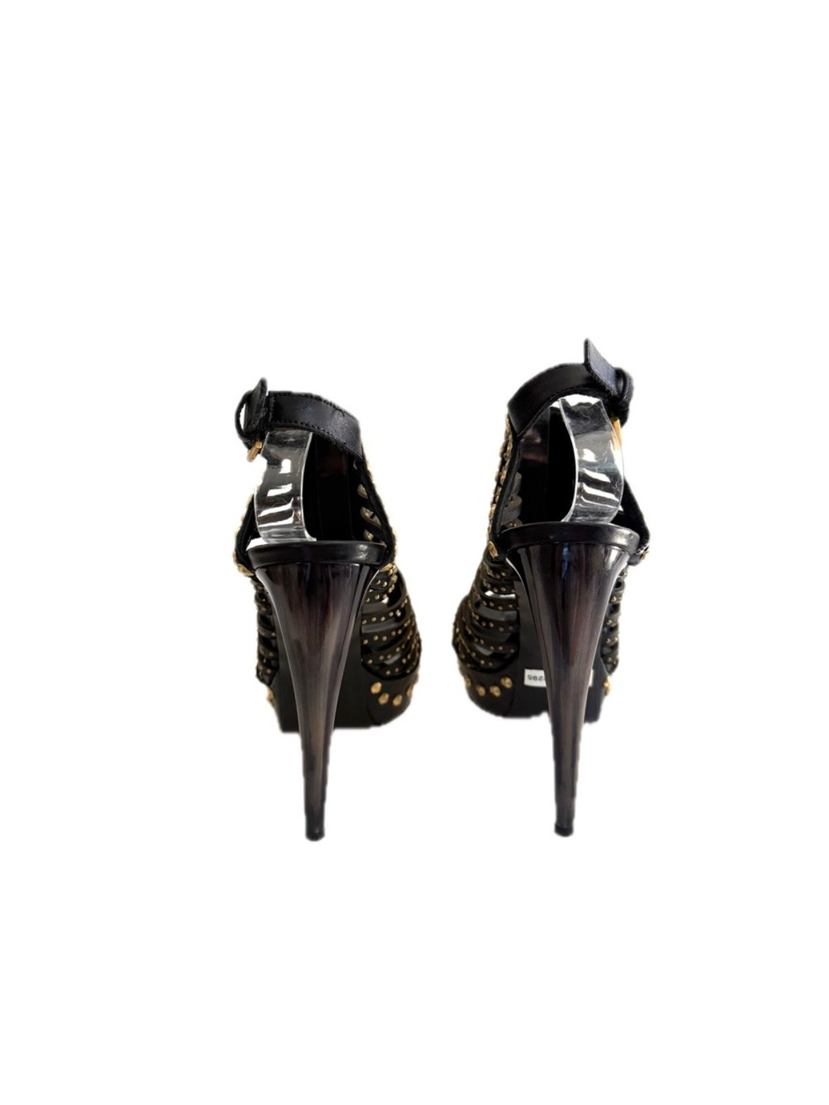 Alexander McQueen SS12 “Maxima” Studded Cage Platform Sandals Size 39