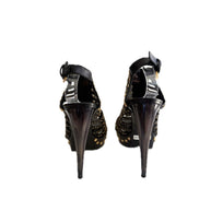 Alexander McQueen SS12 “Maxima” Studded Cage Platform Sandals Size 39