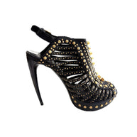 Alexander McQueen SS12 “Maxima” Studded Cage Platform Sandals Size 39