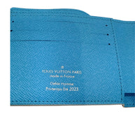 Interior stamp of Louis Vuitton SS23 Comics Wallet showing Made in France and Printemps Été 2023 marking.