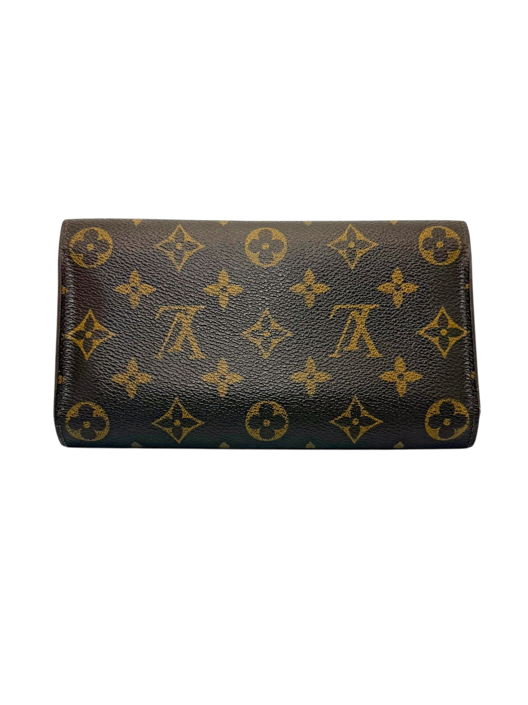 Louis Vuitton Monogram Porte Trésor International Long Wallet Vintage Envelope Snap