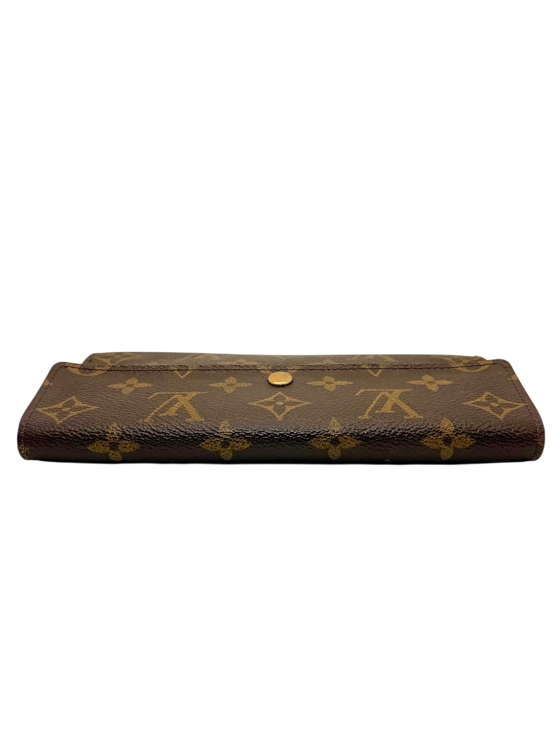 Louis Vuitton Monogram Porte Trésor International Long Wallet Vintage Envelope Snap