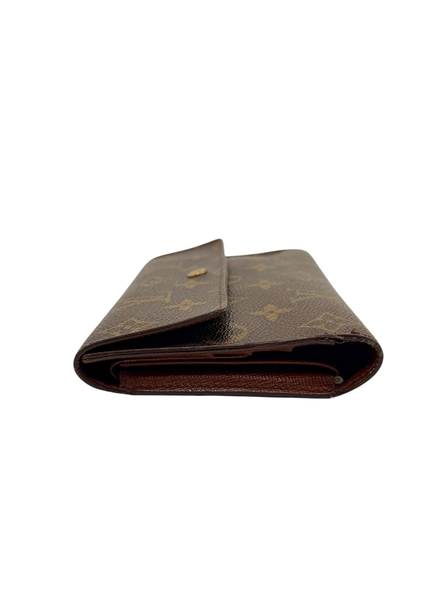 Louis Vuitton Monogram Porte Trésor International Long Wallet Vintage Envelope Snap
