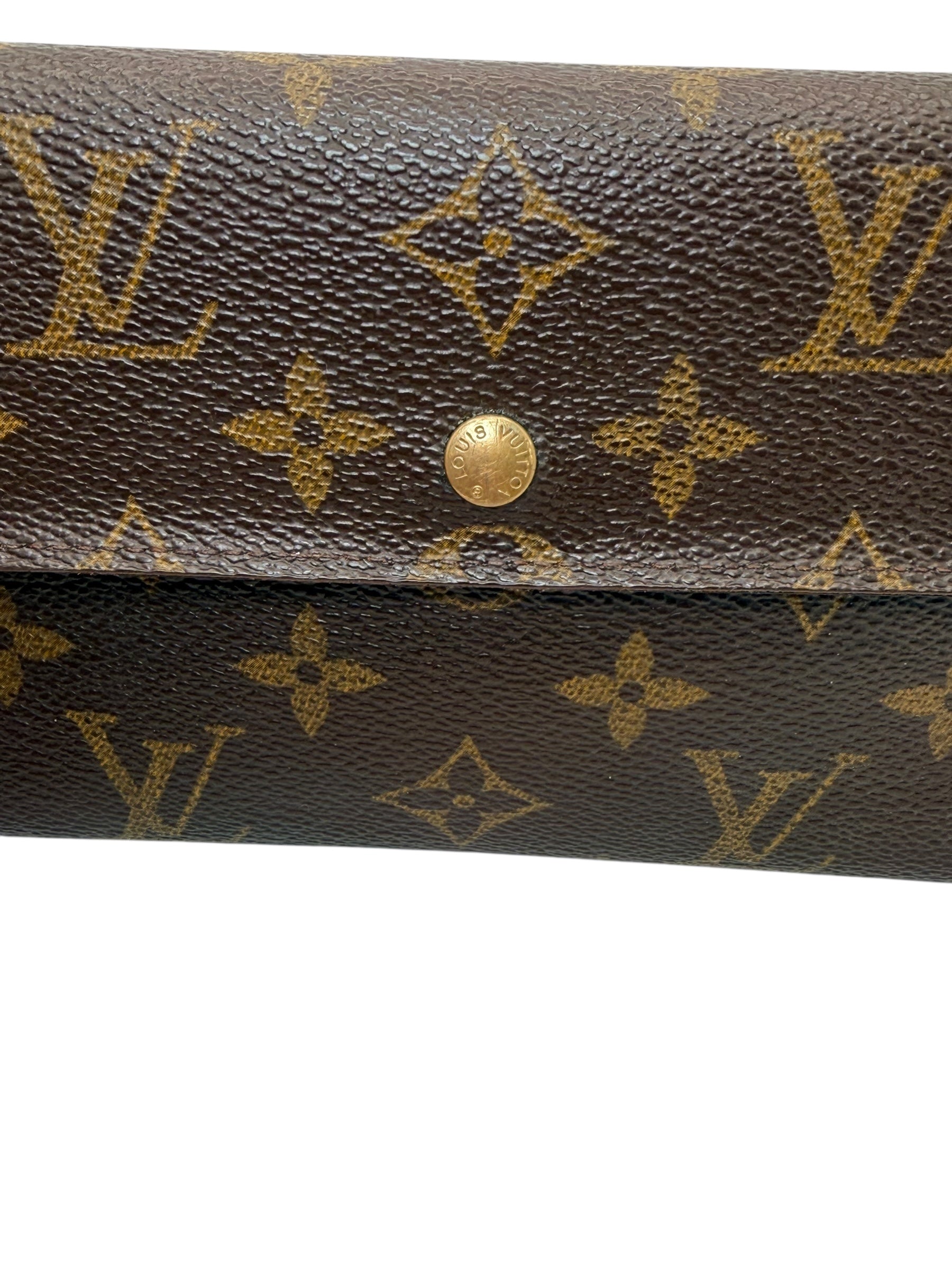 Louis Vuitton Monogram Porte Trésor International Long Wallet Vintage Envelope Snap