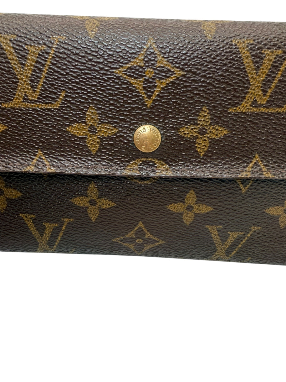 Louis Vuitton Monogram Porte Trésor International Long Wallet Vintage Envelope Snap