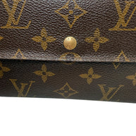 Louis Vuitton Monogram Porte Trésor International Long Wallet Vintage Envelope Snap