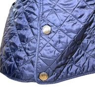 Burberry Brit Navy Quilted Jacket with Check Lining – Women’s Size Small