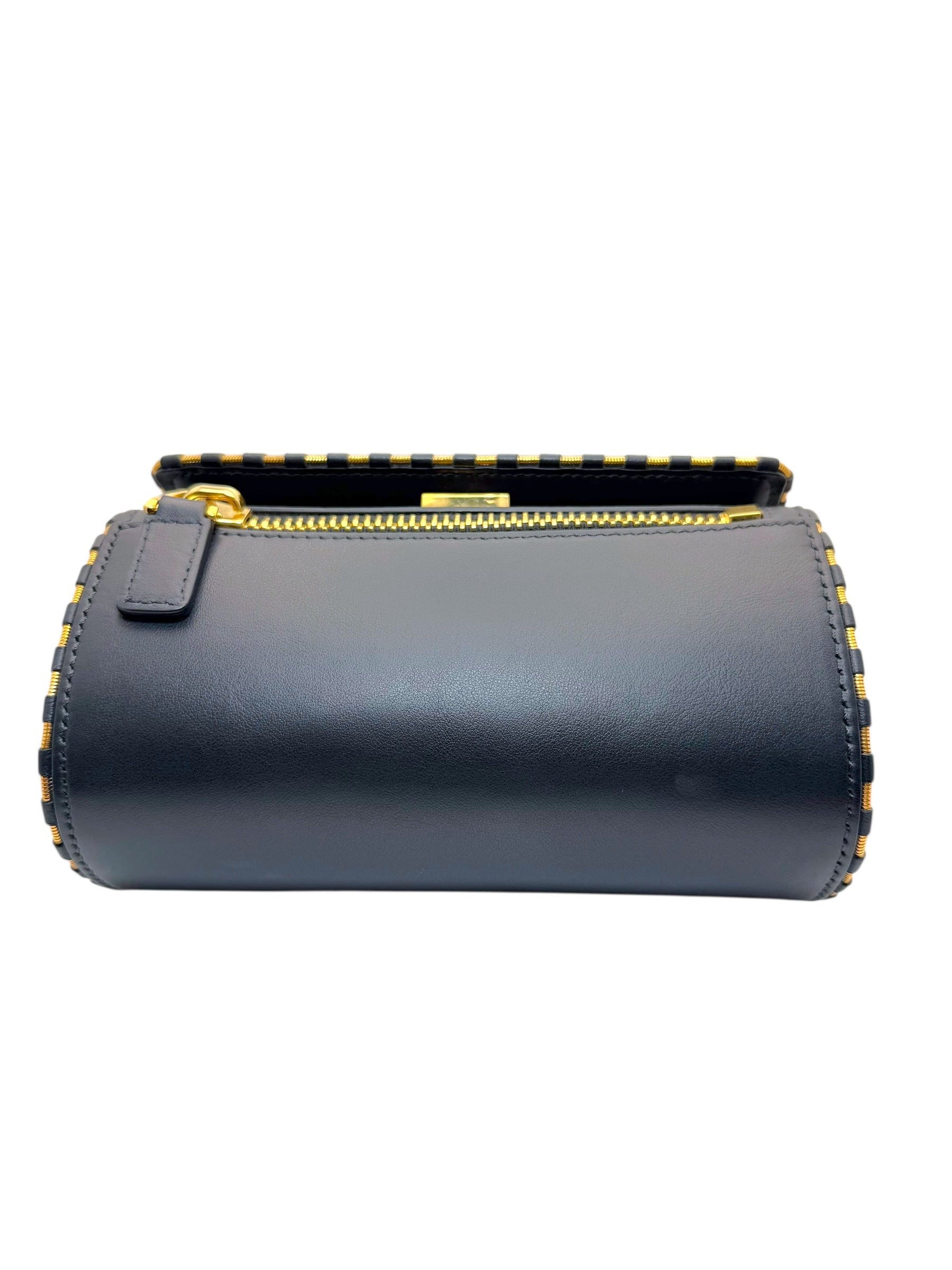 Givenchy Pandora Box Black Leather Crossbody Bag Gold Hardware