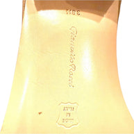 Gianvito Rossi Tan Leather Block Heel Sandals Size 38.5