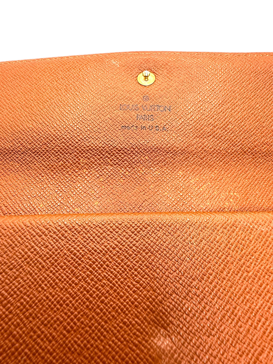 Louis Vuitton Monogram Porte Trésor International Long Wallet Vintage Envelope Snap