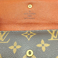 Louis Vuitton Monogram Porte Trésor International Long Wallet Vintage Envelope Snap