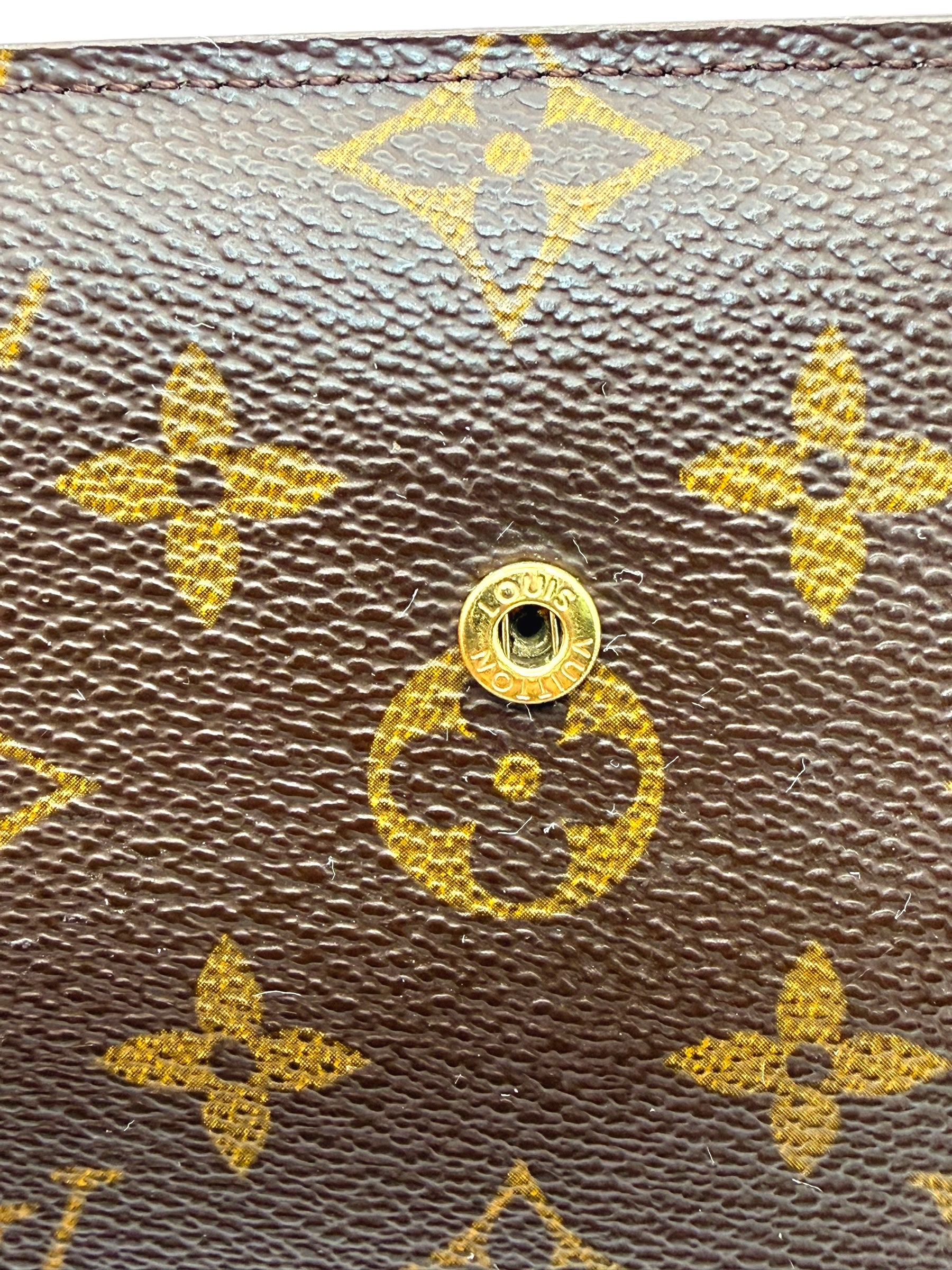 Louis Vuitton Monogram Porte Trésor International Long Wallet Vintage Envelope Snap