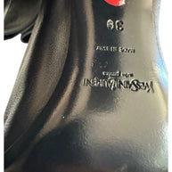 Yves Saint Laurent Over-the-Knee Black Leather Boots Women’s EU 39 US 8.5–9 High Heel