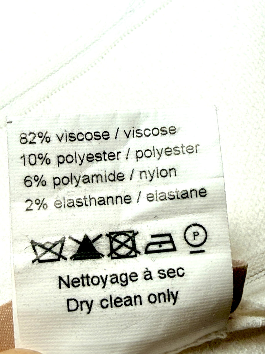 Alaïa White Ribbed Knit Fit & Flare Skater Dress SS19 Size 38