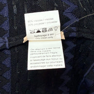 Alaïa Geometric Knit Fit-and-Flare Dress Black Indigo FR 38 Made in Italy