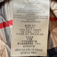 Burberry Brit Navy Quilted Jacket with Check Lining – Women’s Size Small