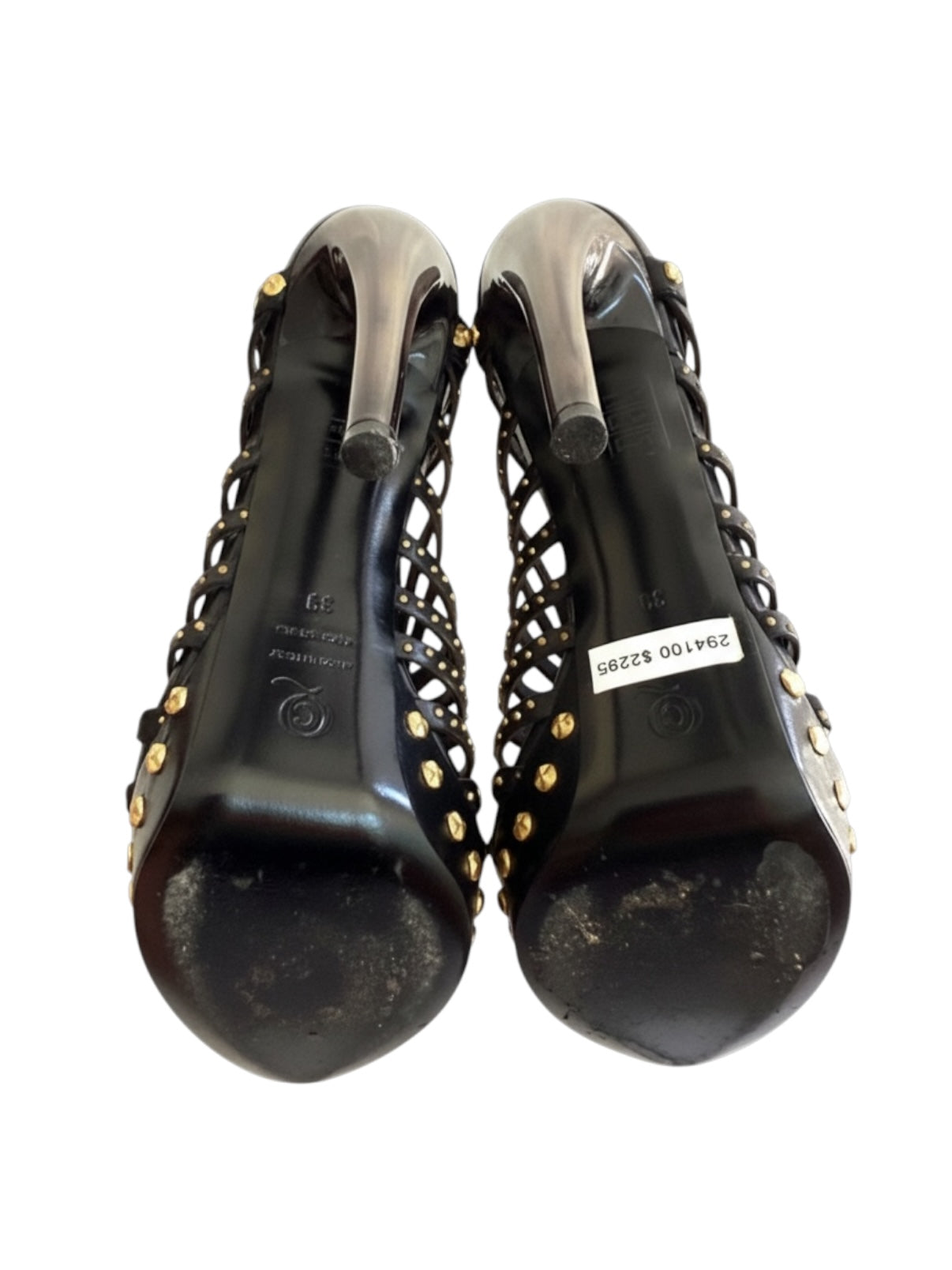 Alexander McQueen SS12 “Maxima” Studded Cage Platform Sandals Size 39