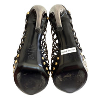 Alexander McQueen SS12 “Maxima” Studded Cage Platform Sandals Size 39