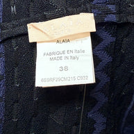 Alaïa geometric knit dress interior size FR38 label