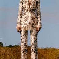 Alexander McQueen Resort 2019 Look 37 featuring the collection’s documented seashell print