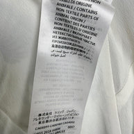 Alexander McQueen Resort 2019 silk dress interior care and manufacturing label with garment identification details