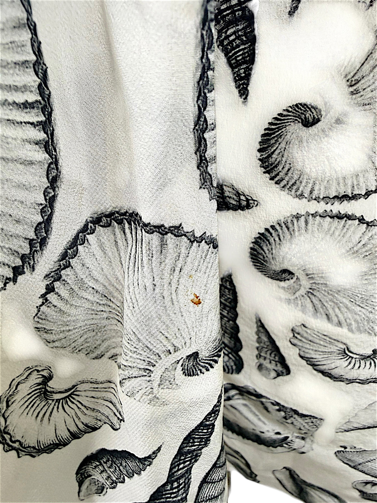 Alexander McQueen Resort 2019 silk dress neck tie showing light soiling noted in condition description
