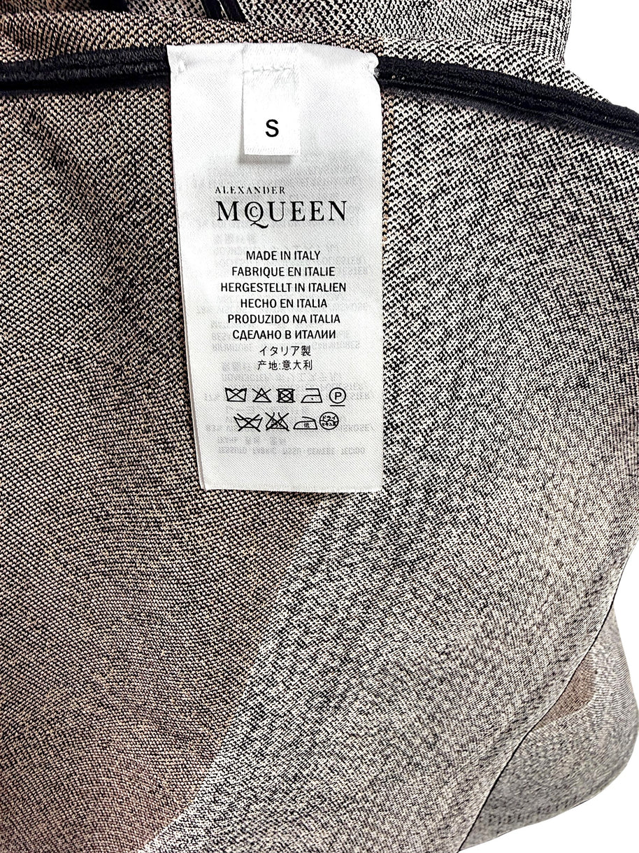 Alexander McQueen size small interior garment tag made in Italy