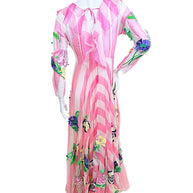 Blumarine Spring 2016 runway Look 21 floral embroidered gown with sheer ruffled back and full-length skirt