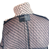 Chanel label interior Pre-Fall 2016 runway jacket Look 36 silk lining and brand tag