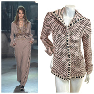 Chanel Pre-Fall 2016 Look 36 runway comparison with actual jacket showing matching design and details