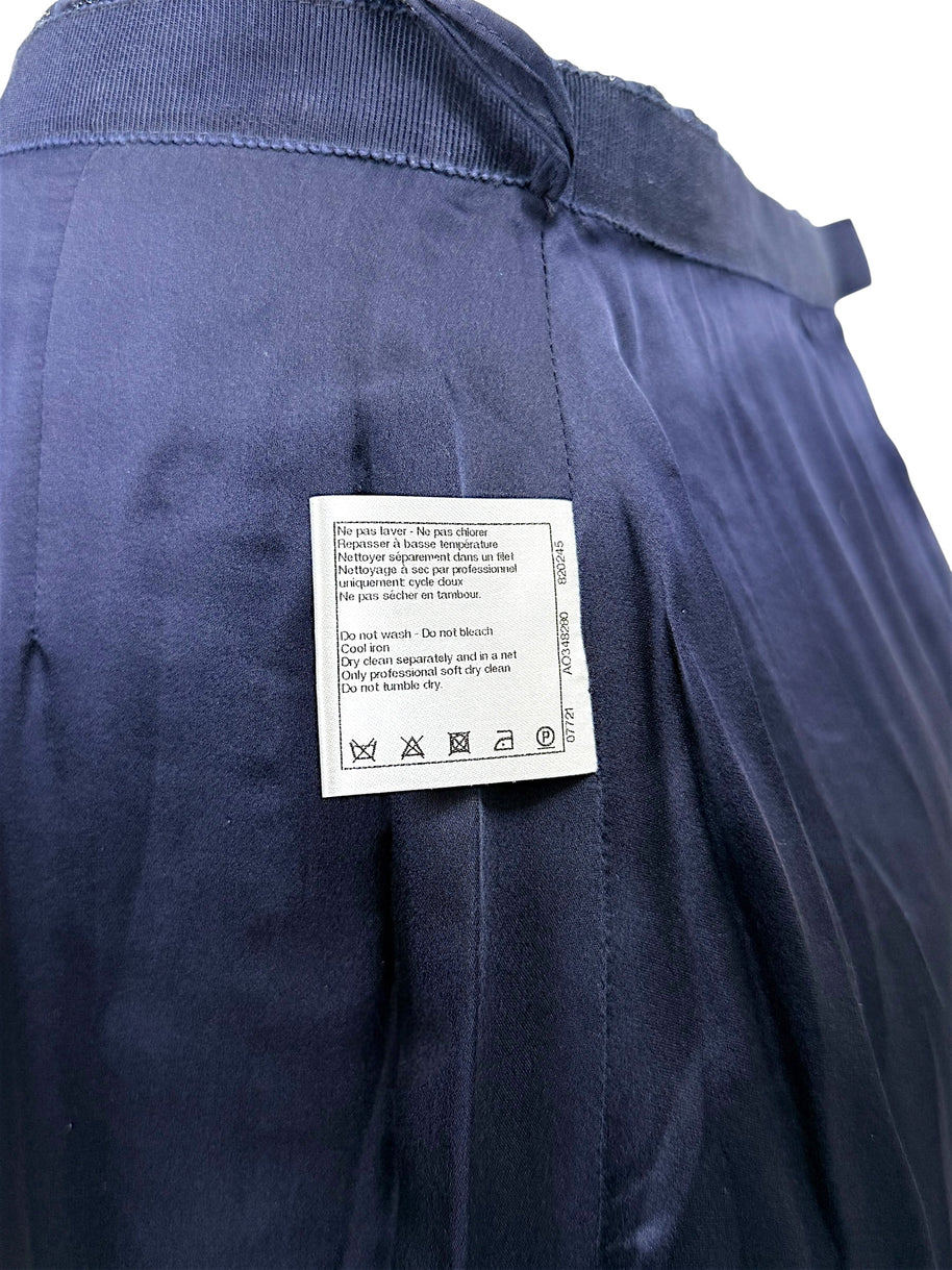 Chanel care label dry clean only instructions luxury tweed garment