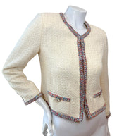 Chanel Cruise 2020 Look 74 tweed jacket three-quarter view