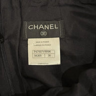 Chanel Fall Winter 2007-2008 black skirt interior Chanel label