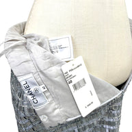 Chanel Spring 2016 metallic woven pencil skirt with original retail tags attached.