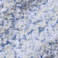 Chanel Spring Summer 2018 light blue fantasy tweed jacket woven fabric close-up