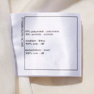 Chanel Spring Summer 2021 satin bomber jacket interior identification label