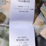 Christian Dior Spring 2019 silk dress interior care label
