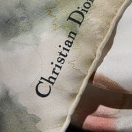 Christian Dior kaleidoscope silk dress Christian Dior signature detail