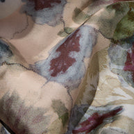 Christian Dior kaleidoscope print silk dress fabric and construction detail
