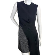 Christian Dior Raf Simons Fall Winter 2015 asymmetrical draped dress front view