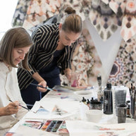 Christian Dior Spring 2019 kaleidoscope print runway atelier reference