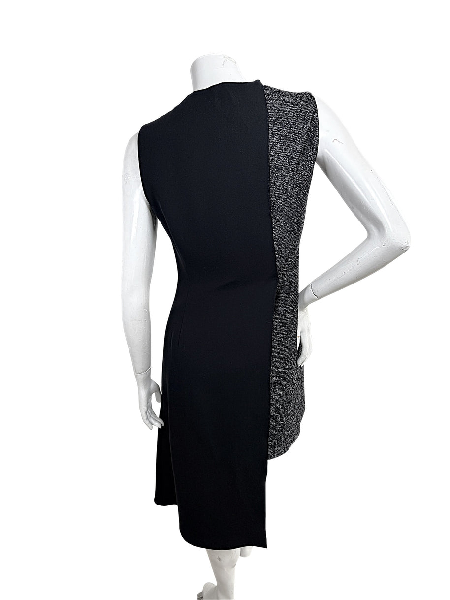 Back draped overlay detail on Christian Dior Raf Simons dress