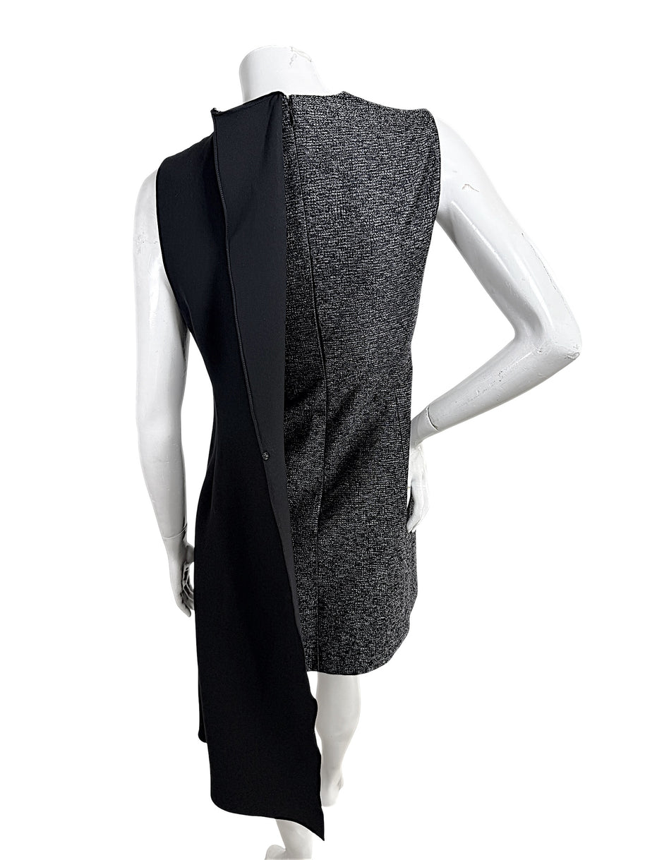 Rear view of Christian Dior FW2015 asymmetrical low back dress
