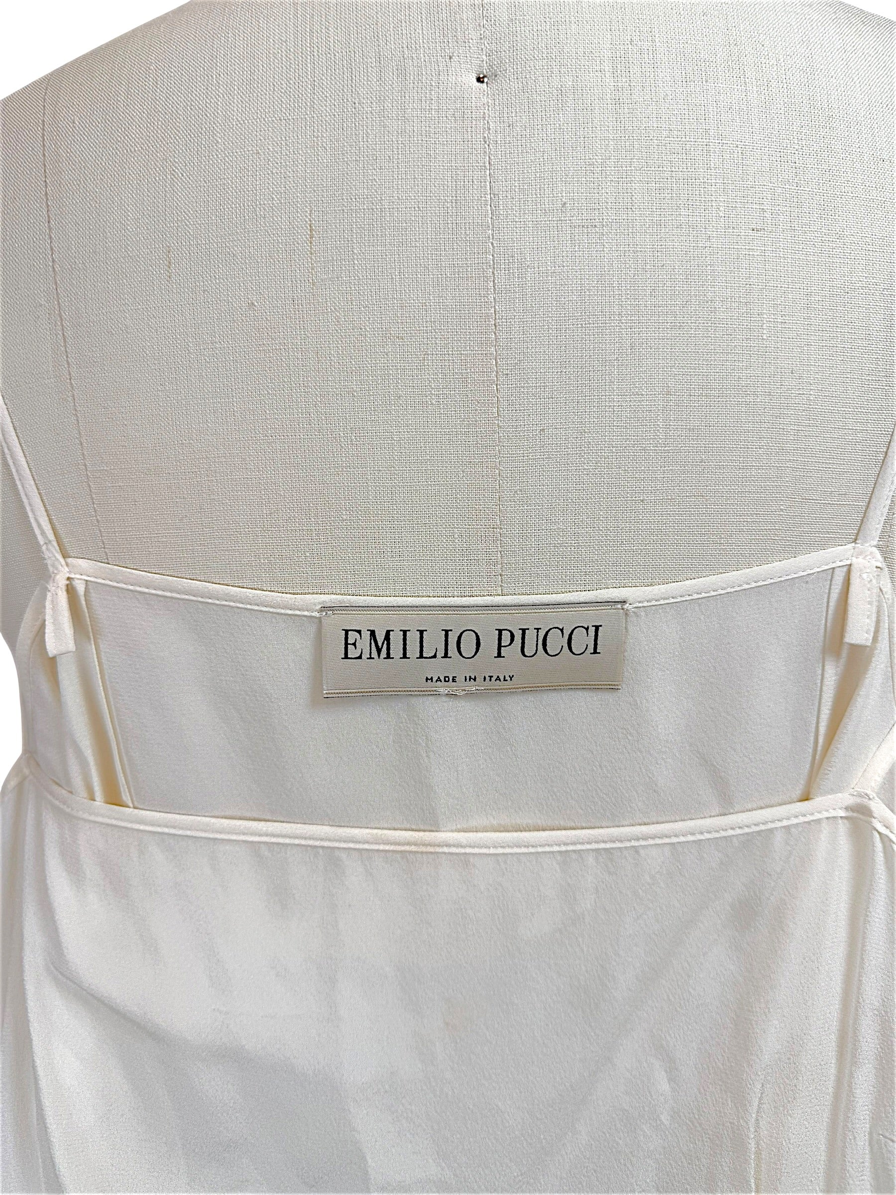 Emilio Pucci Made in Italy label designer dress authenticity detail