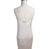 Emilio Pucci ivory slip dress back view spaghetti straps underdress lining