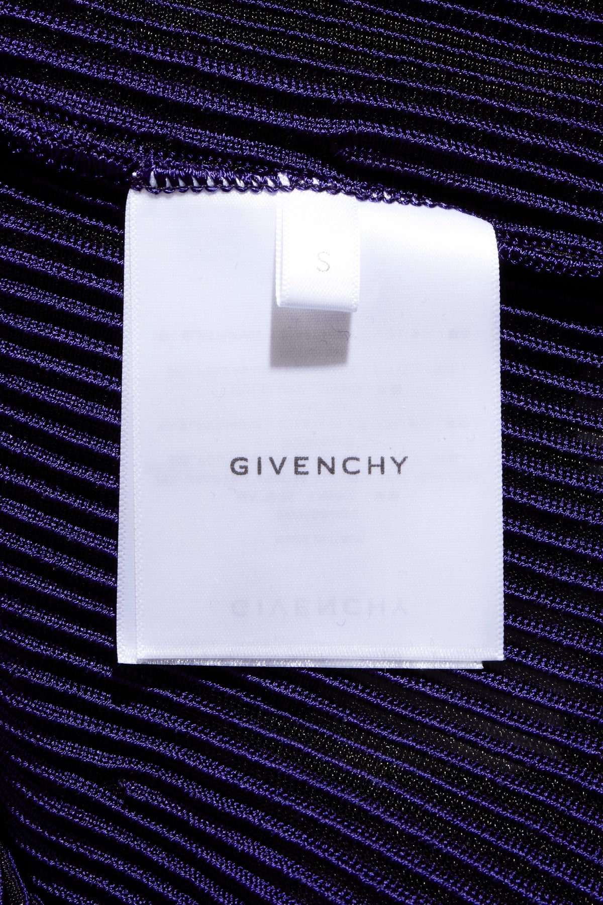 Givenchy FW2022 violet knit dress Givenchy brand label