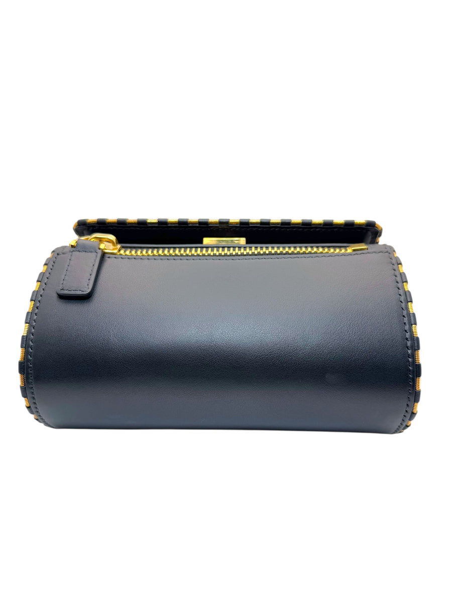 Givenchy Pandora Box black leather crossbody bag bottom view