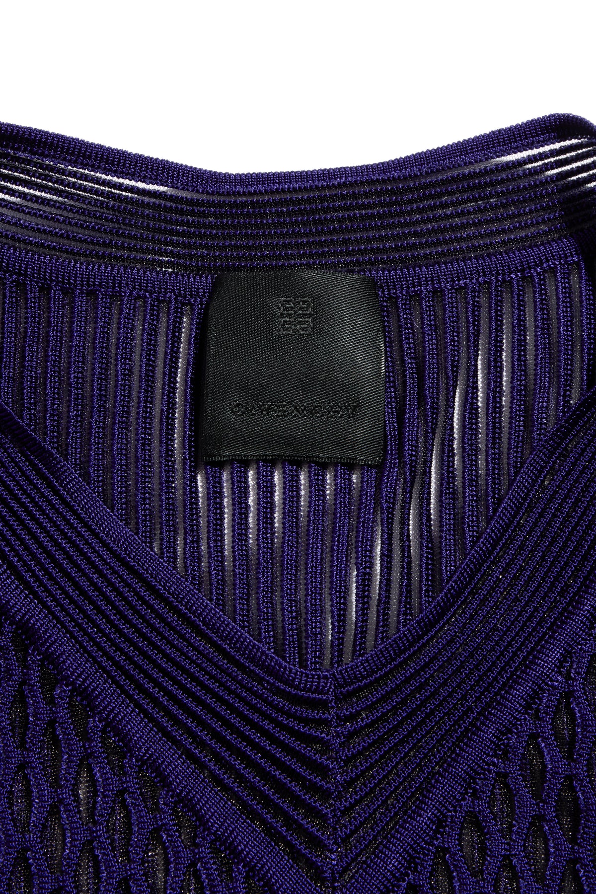 Givenchy violet runway dress interior Givenchy label