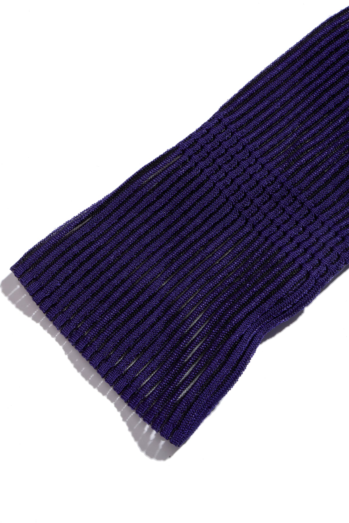 Givenchy violet knit mini dress pleated tiered skirt sleeve detail
